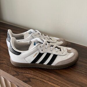 Adidas Kids Samba White Black Sneakers